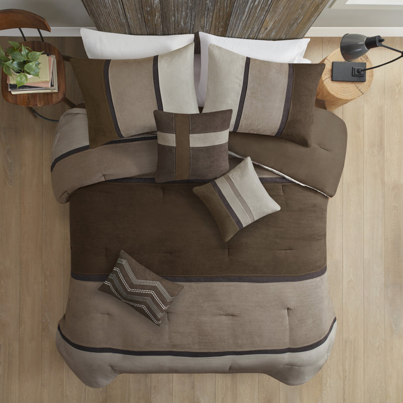 Madison Park Palisades Microfiber Comforter Set Reviews Wayfair